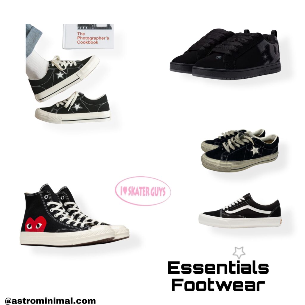 Skater boy style shoes essentials
