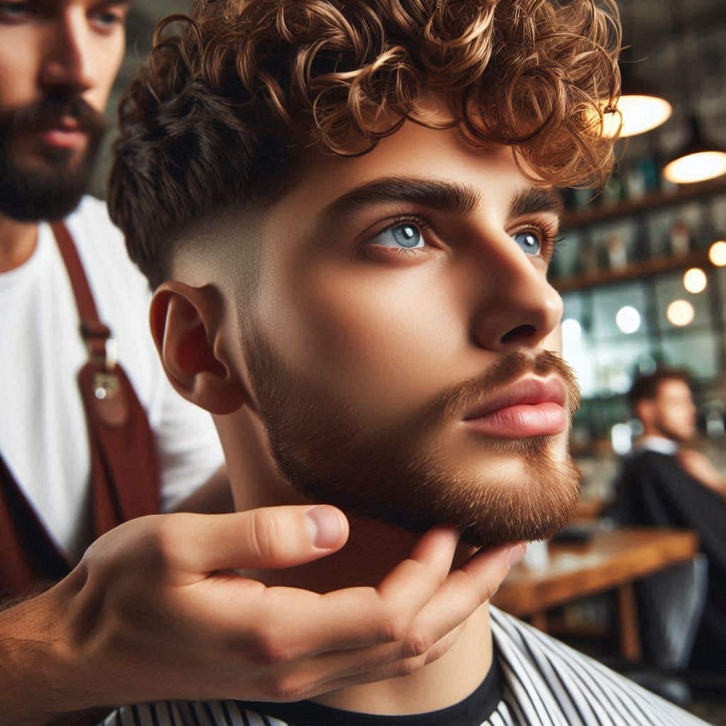 French crop curly hair