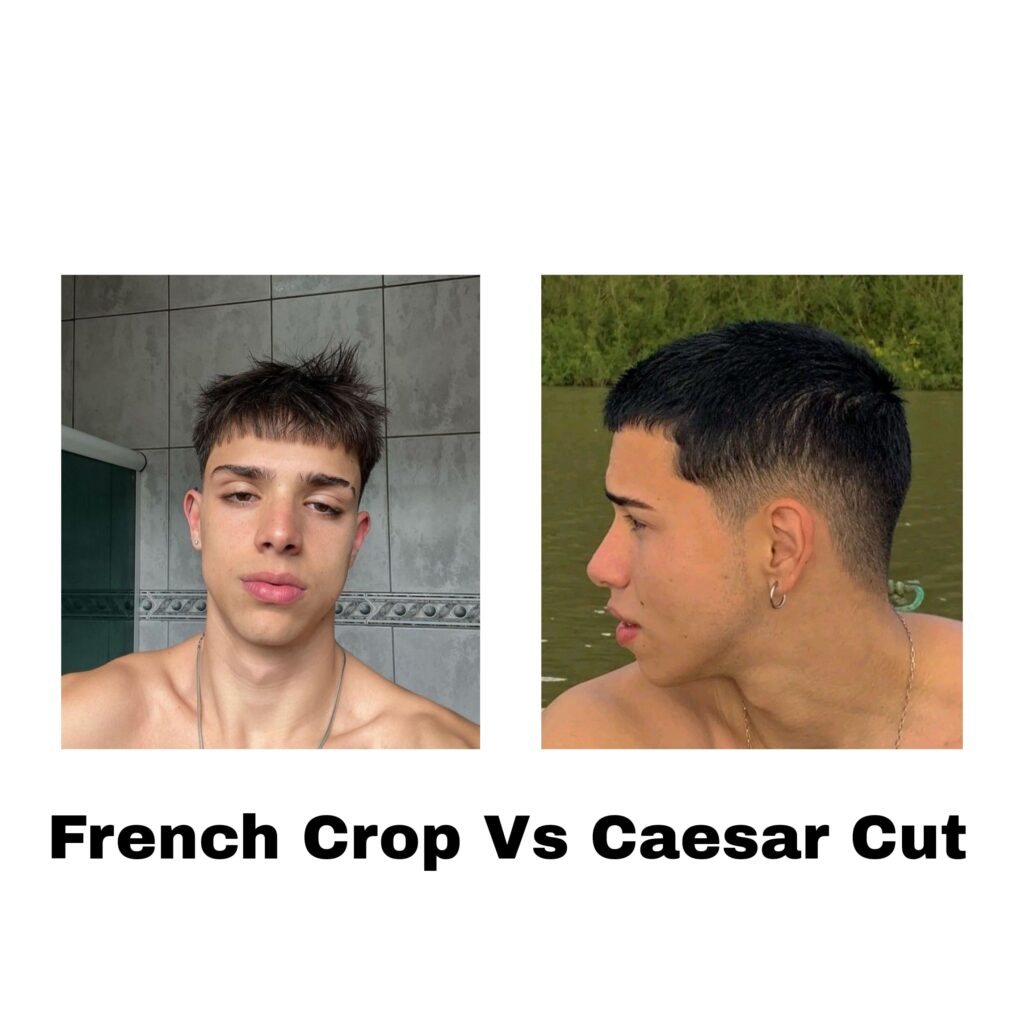 French crop Vs Caesar cut