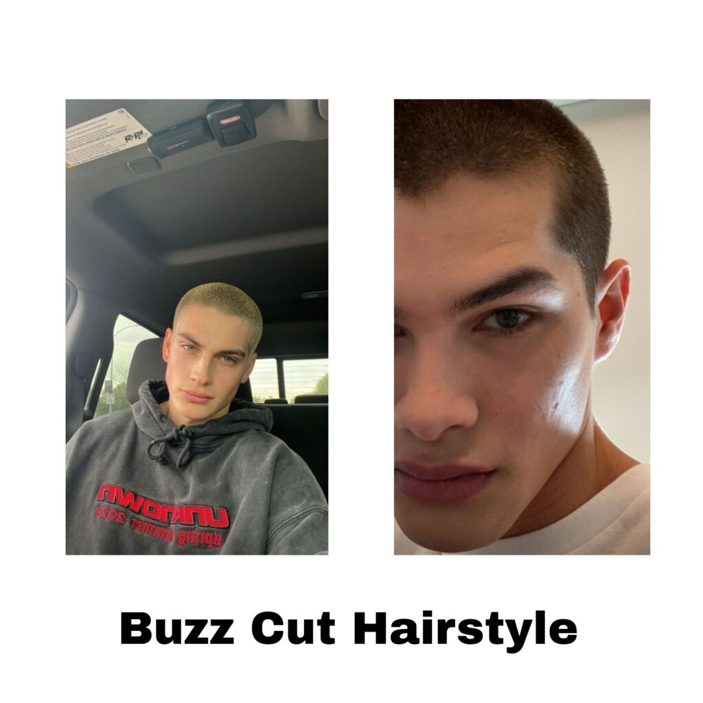 buzz cut men

