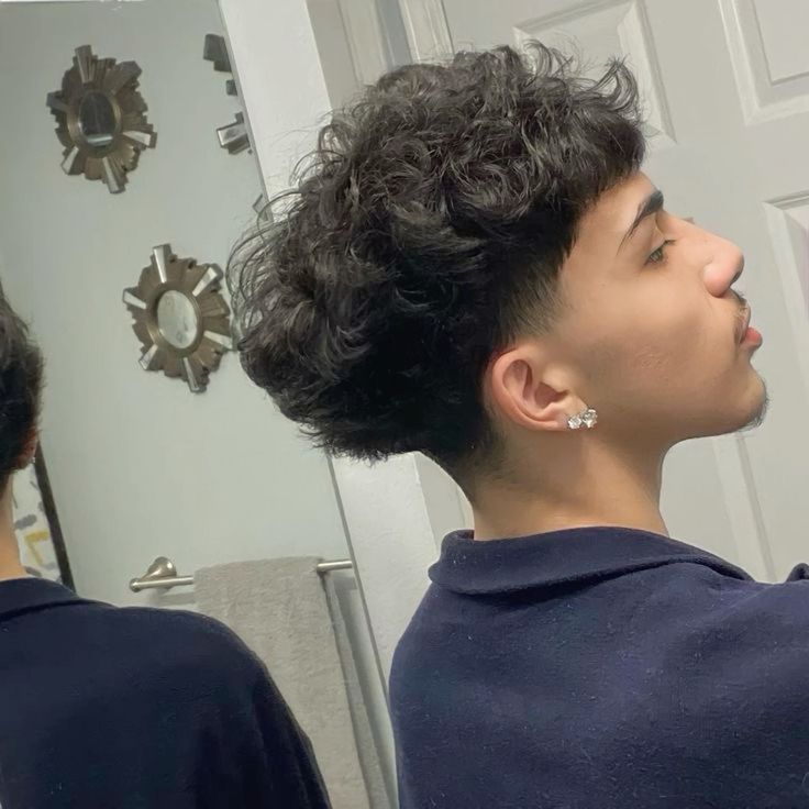 Curly Edgar Cut